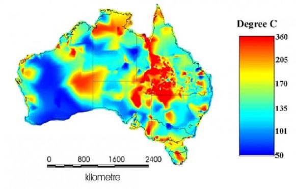Figure 1. Geothermal Resources in Australia