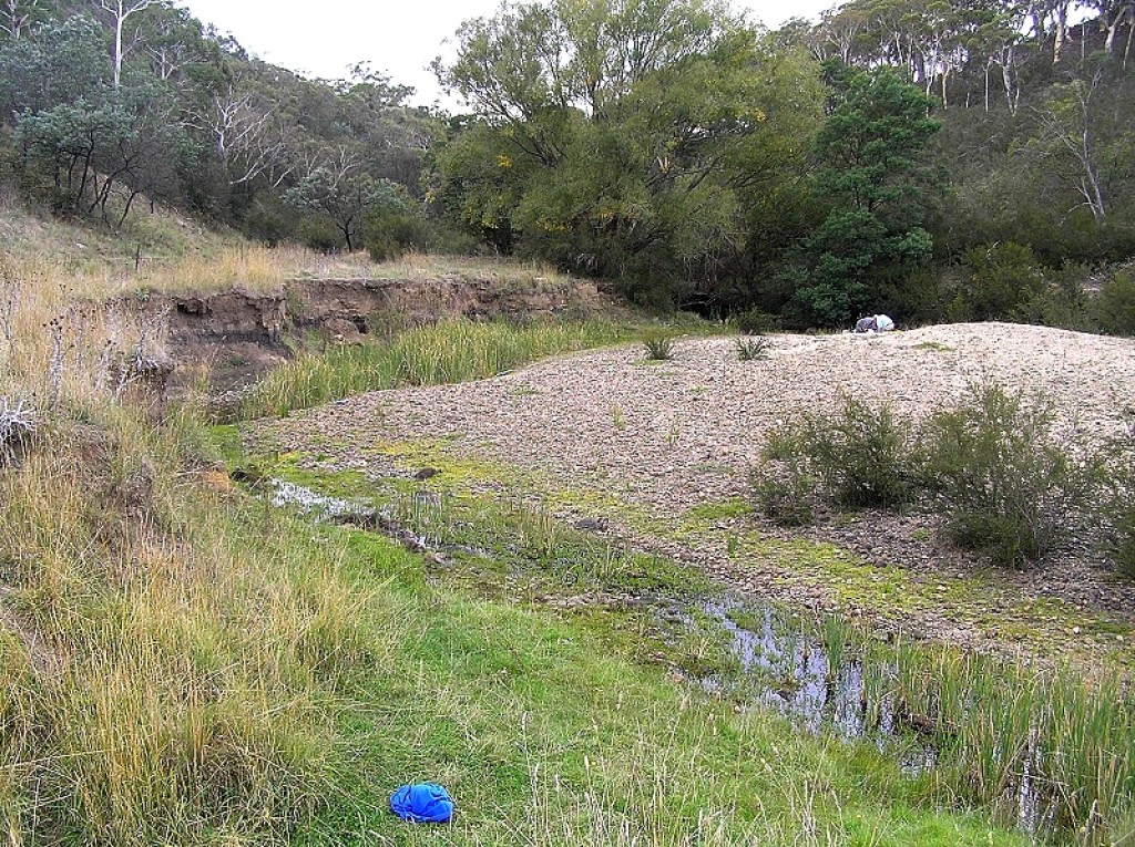 Before leaky weir installed